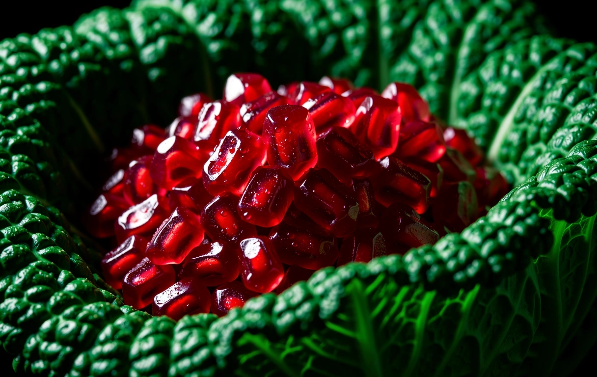 Vibrant textures of fresh produce