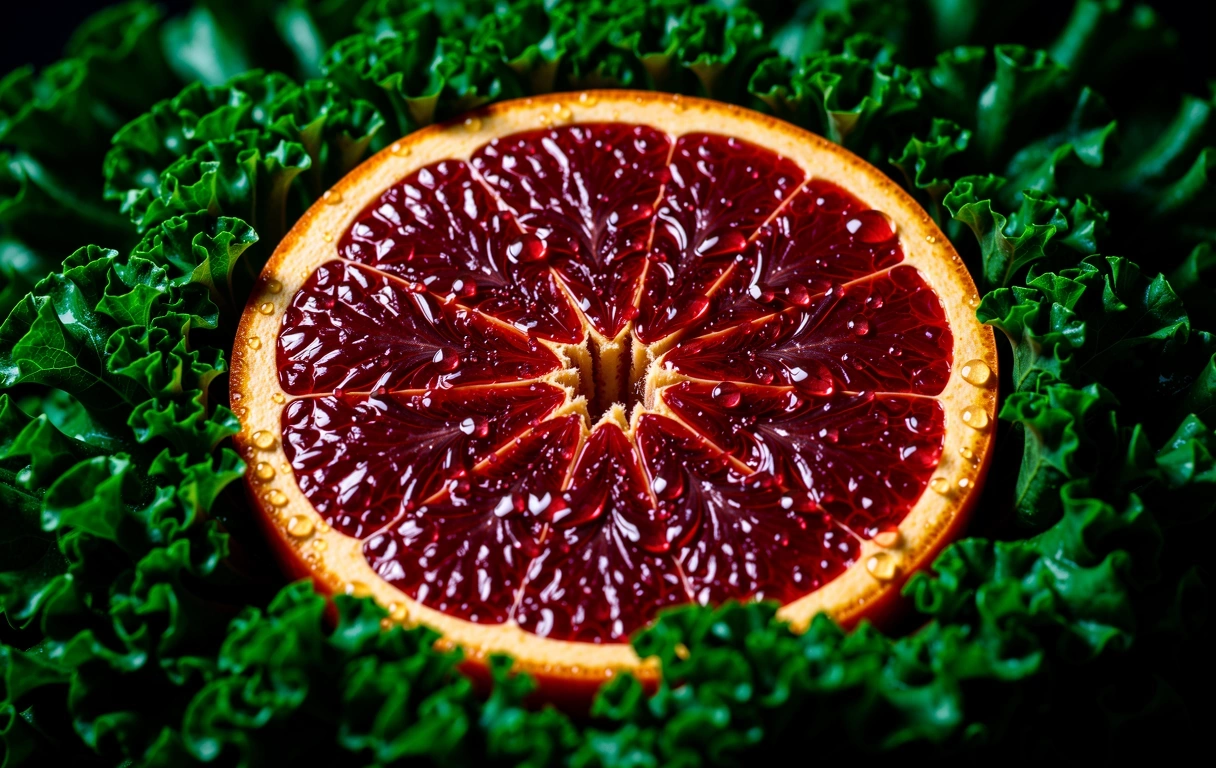 Seasonal fresh produce close-up